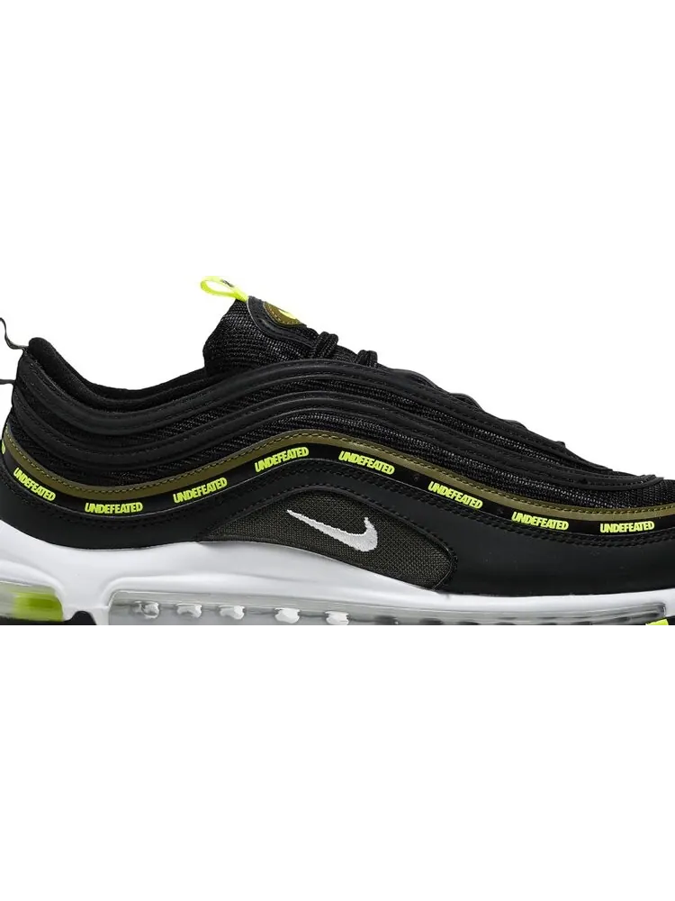 Кроссовки Nike Undefeated x Air Max 97 'Black Volt' — изображение 2 из 8, черный