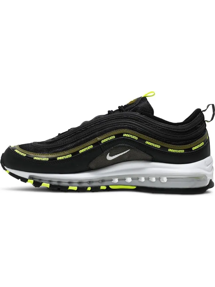 Кроссовки Nike Undefeated x Air Max 97 'Black Volt' — изображение 3 из 8, черный