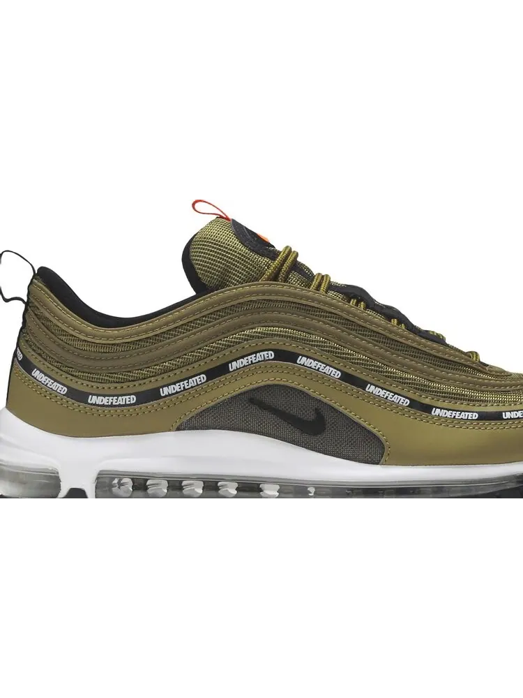 Кроссовки Nike Undefeated x Air Max 97 'Militia Green' — изображение 2 из 8, зеленый