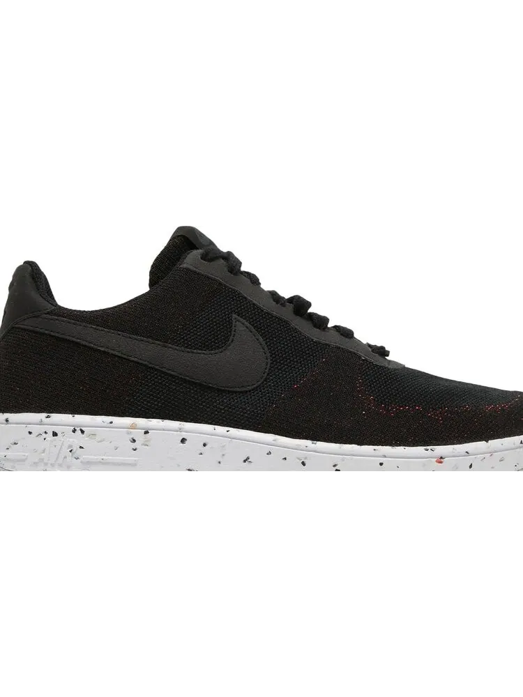 Кроссовки Nike Air Force 1 Crater Flyknit 'Black White' — изображение 2 из 8, черный