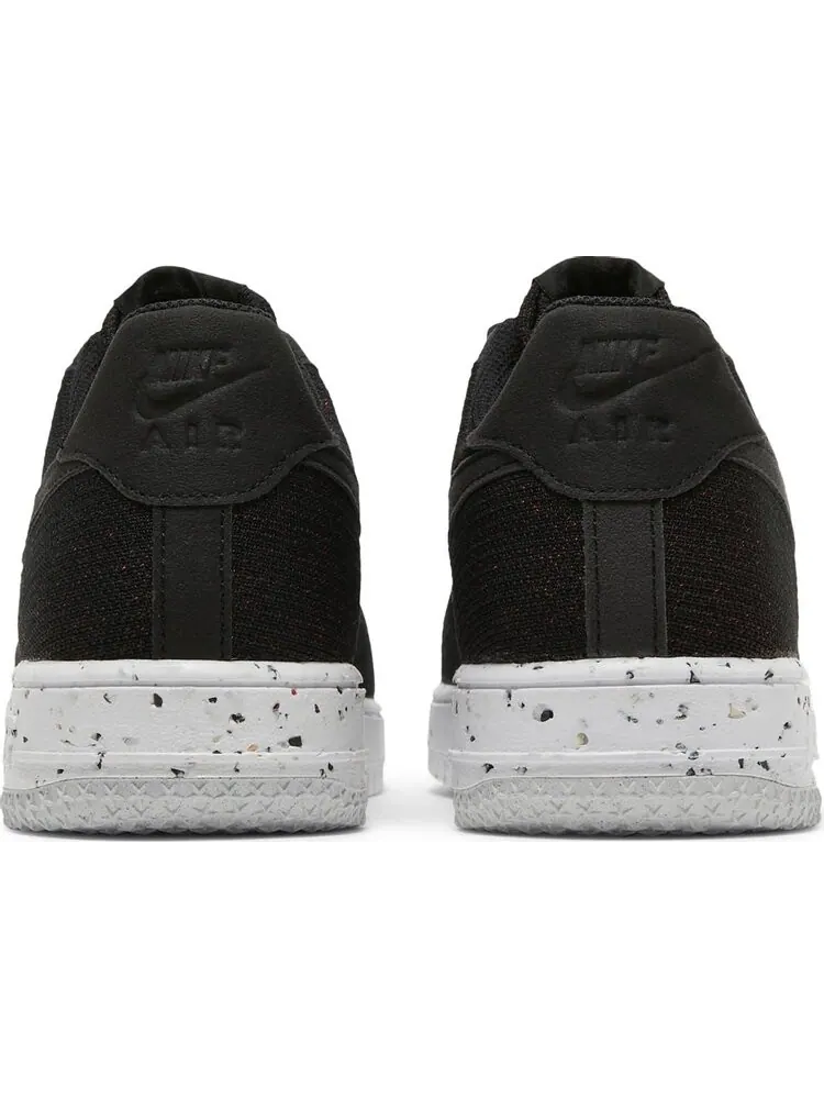 Кроссовки Nike Air Force 1 Crater Flyknit 'Black White' — изображение 6 из 8, черный