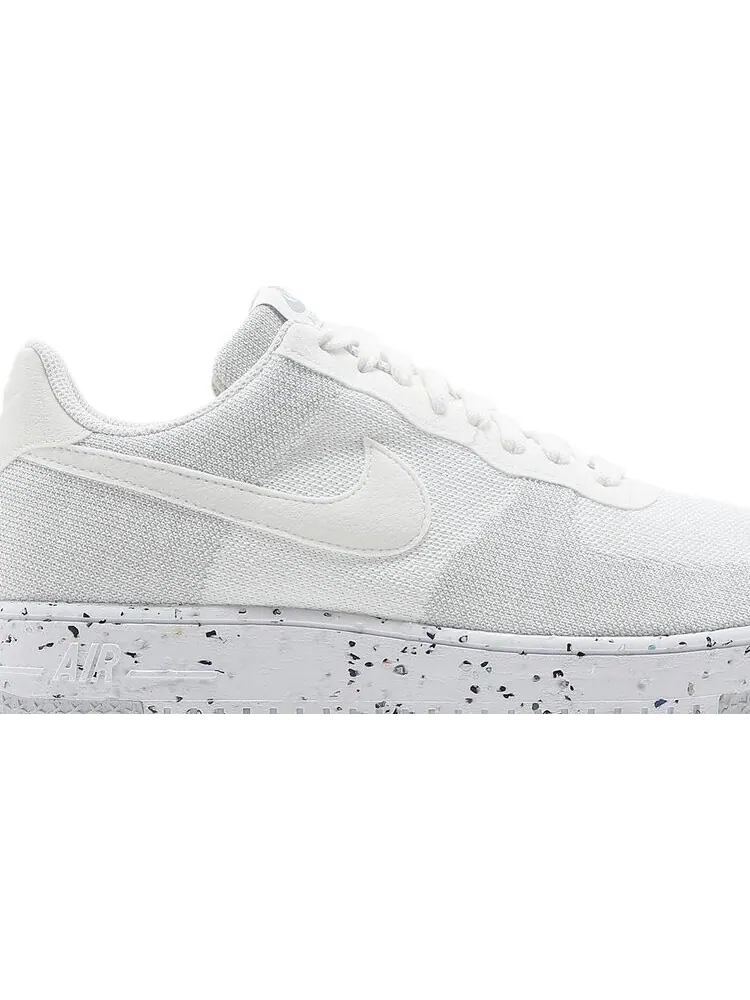 Кроссовки Nike Air Force 1 Crater Flyknit 'White Wolf Grey' — изображение 2 из 8, белый