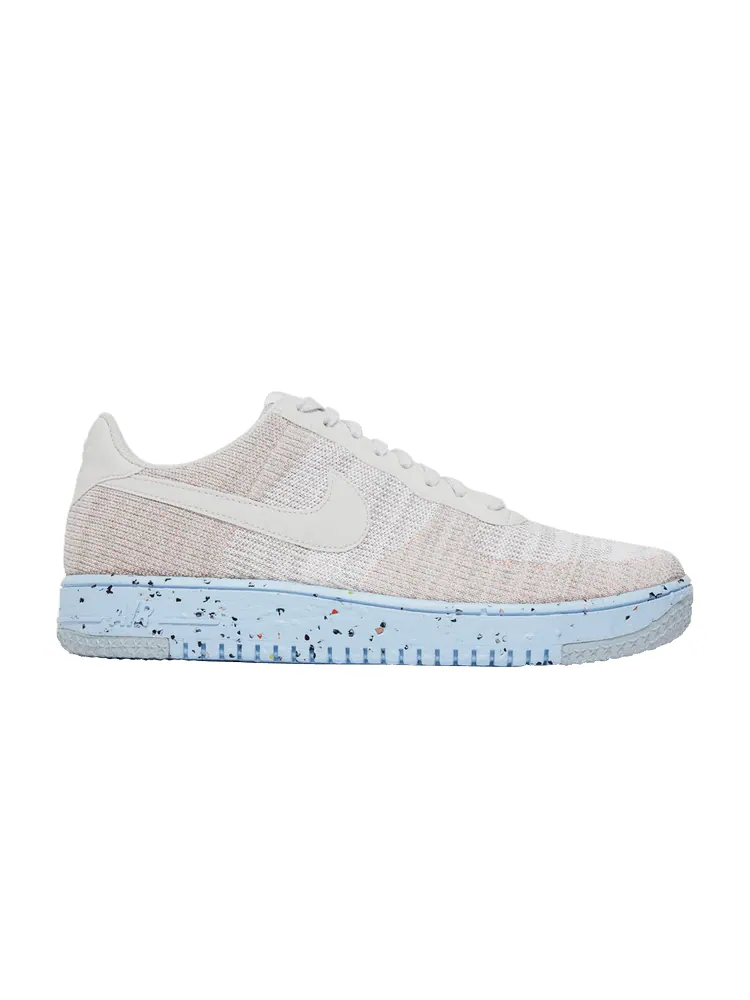 Кроссовки Nike Air Force 1 Crater Flyknit 'White Chambray Blue' — изображение 1 из 9, белый/синий//черный