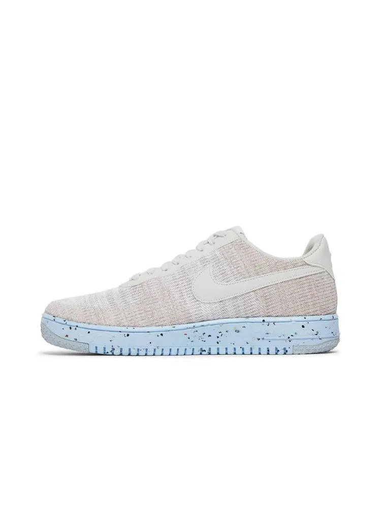 Кроссовки Nike Air Force 1 Crater Flyknit 'White Chambray Blue' — изображение 4 из 9, белый/синий//черный
