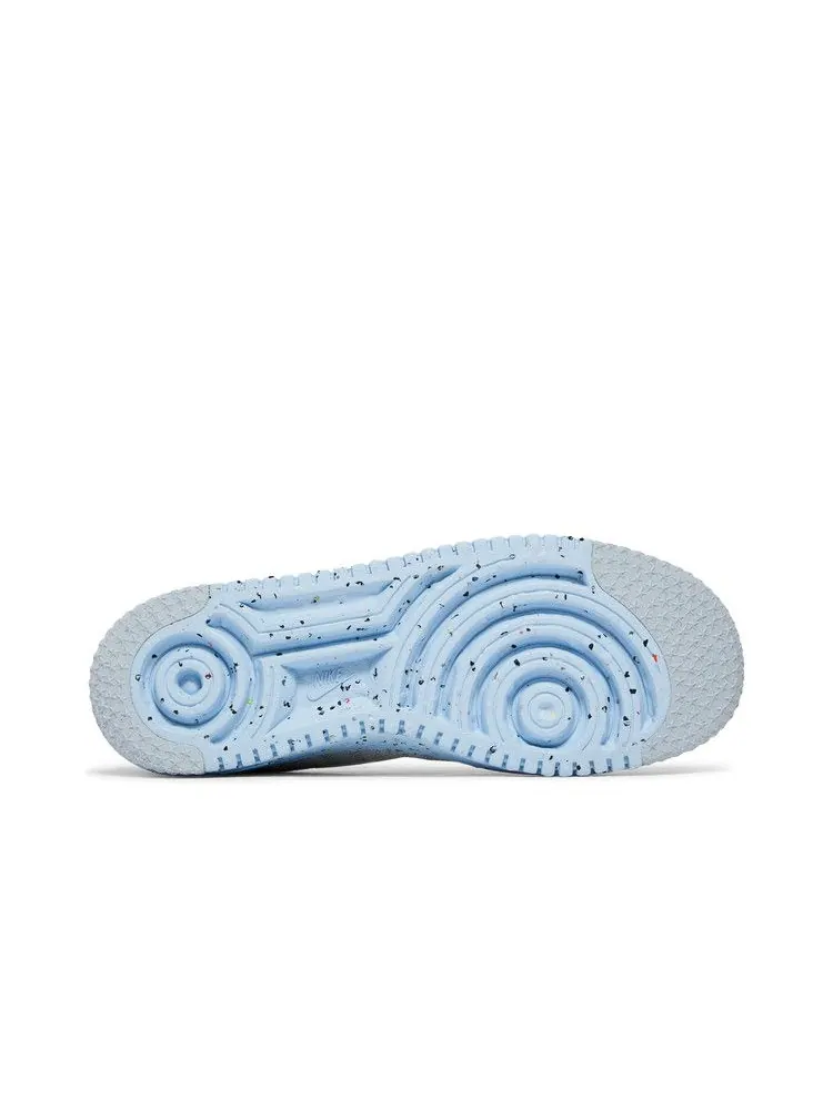 Кроссовки Nike Air Force 1 Crater Flyknit 'White Chambray Blue' — изображение 5 из 9, белый/синий//черный