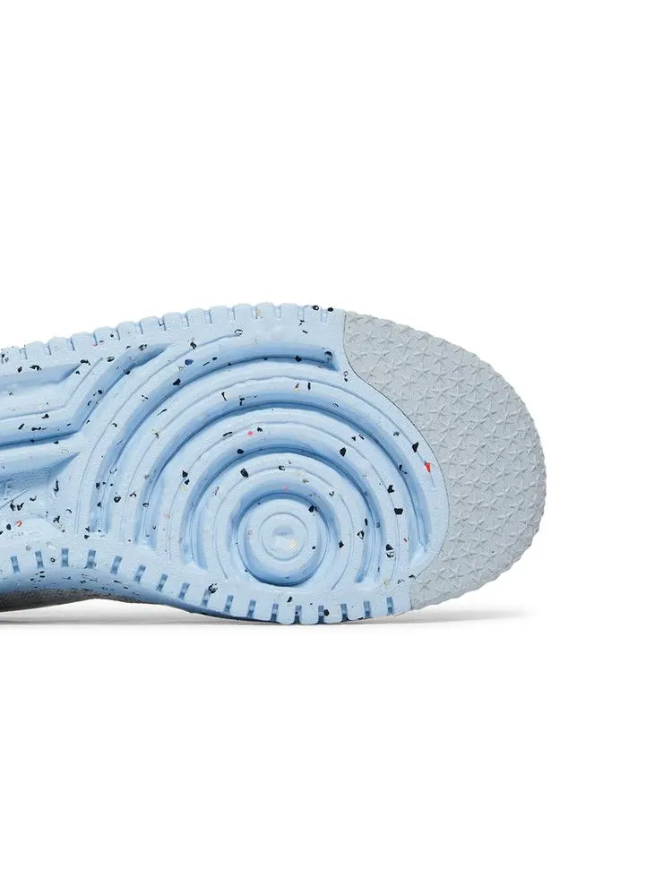 Кроссовки Nike Air Force 1 Crater Flyknit 'White Chambray Blue' — изображение 6 из 9, белый/синий//черный