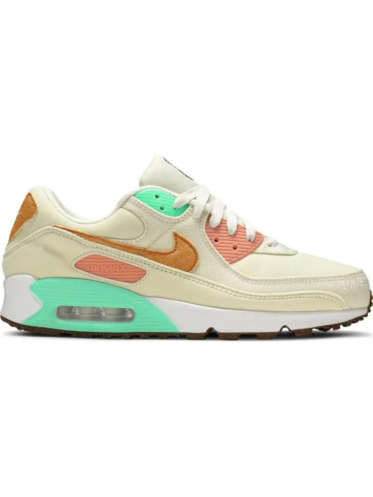Кроссовки Nike Wmns Air Max 90 'Happy Pineapple' — изображение 1 из 8, бежевый