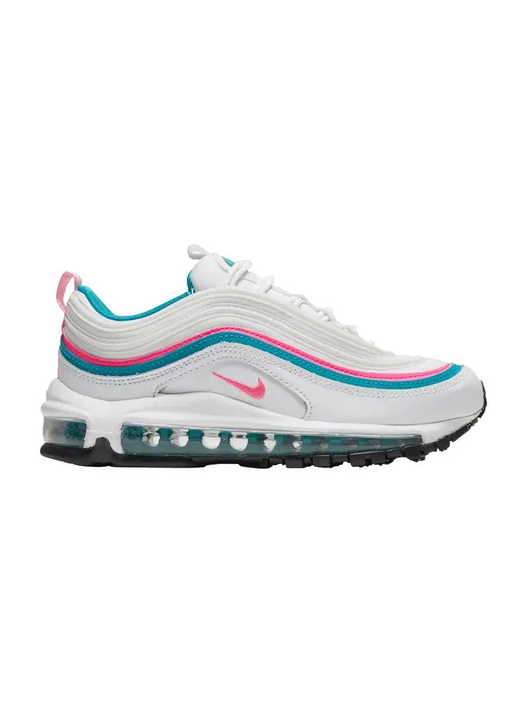 Кроссовки Nike Wmns Air Max 97 'White Pink Turbo Green' — изображение 1 из 9, белый/розовый/зеленый