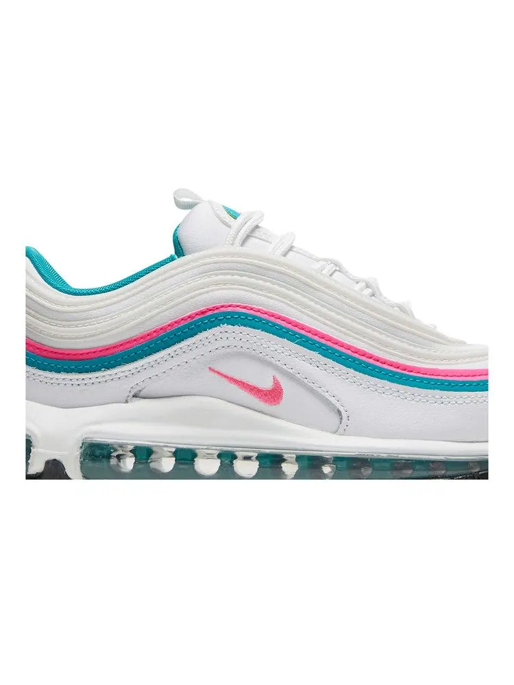 Кроссовки Nike Wmns Air Max 97 'White Pink Turbo Green' — изображение 3 из 9, белый/розовый/зеленый
