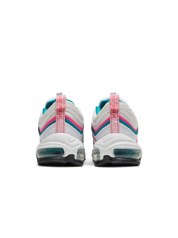 Кроссовки Nike Wmns Air Max 97 'White Pink Turbo Green' — изображение 7 из 9, белый/розовый/зеленый