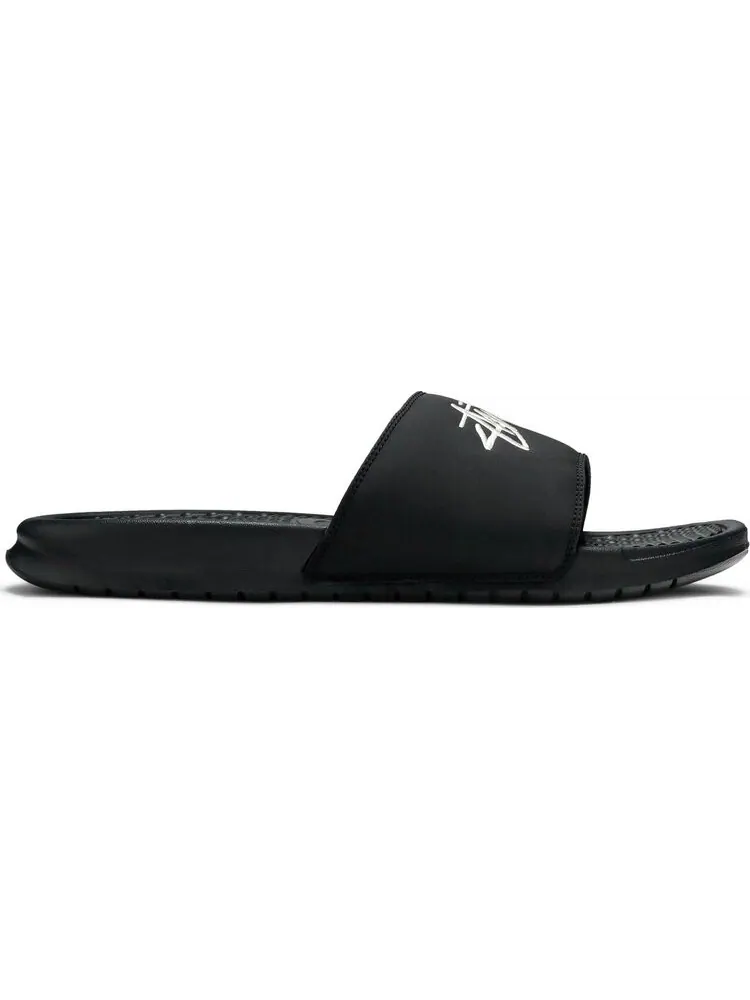 Сандалии Nike Stussy x Benassi 'Black Sail' — изображение 1 из 8, черный