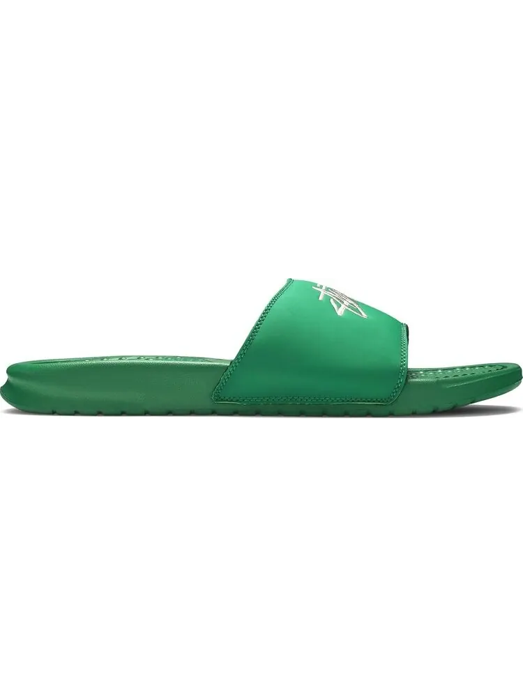 Сандалии Nike Stussy x Benassi 'Pine Green' — изображение 1 из 8, зеленый
