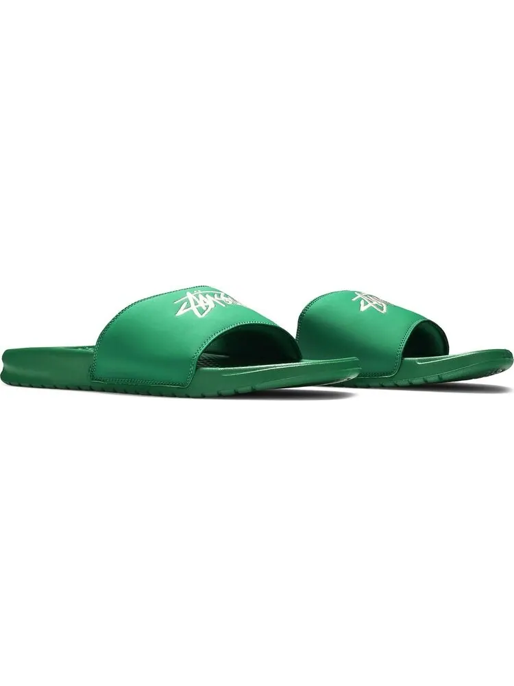 Сандалии Nike Stussy x Benassi 'Pine Green' — изображение 8 из 8, зеленый