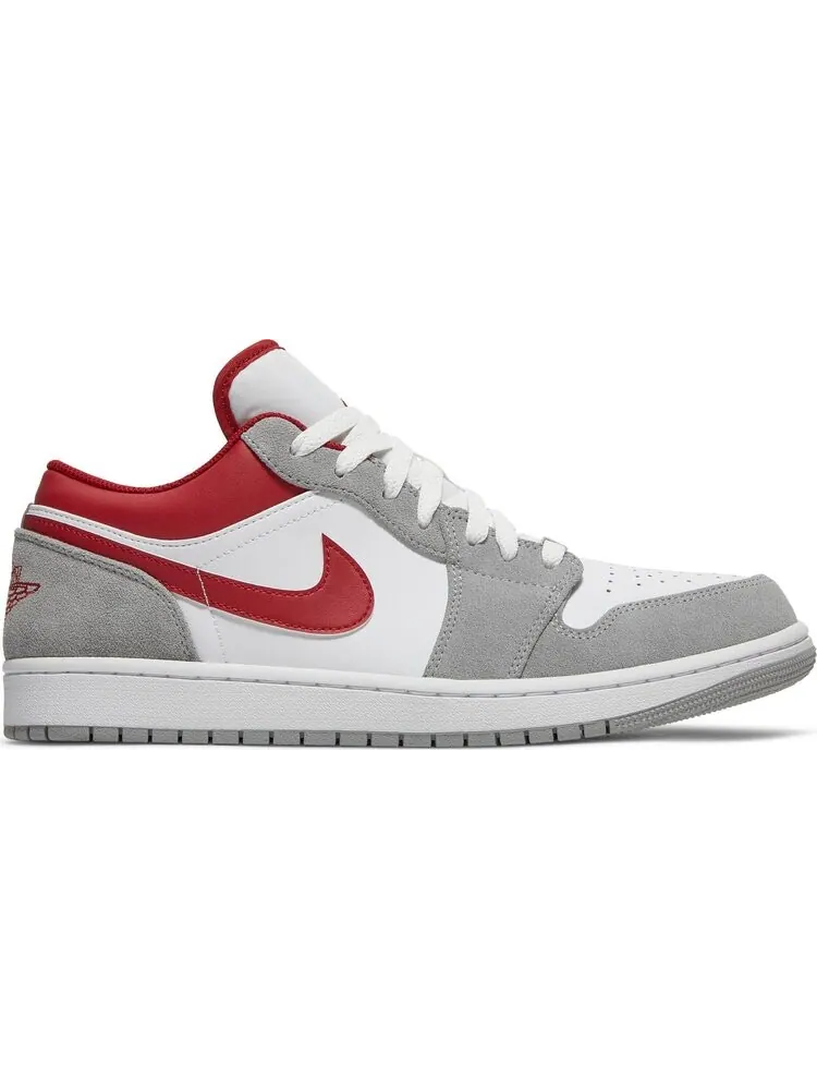 Кроссовки Air Jordan 1 Low SE Light Smoke Grey Gym Red — изображение 1 из 8, белый