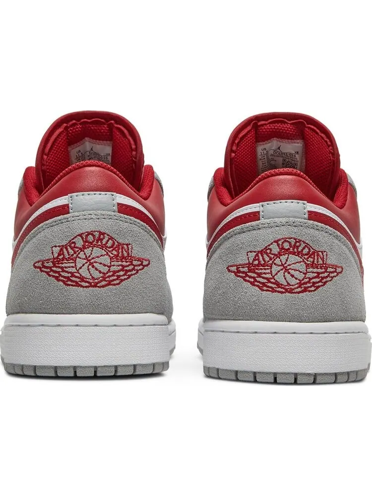 Кроссовки Air Jordan 1 Low SE Light Smoke Grey Gym Red — изображение 6 из 8, белый