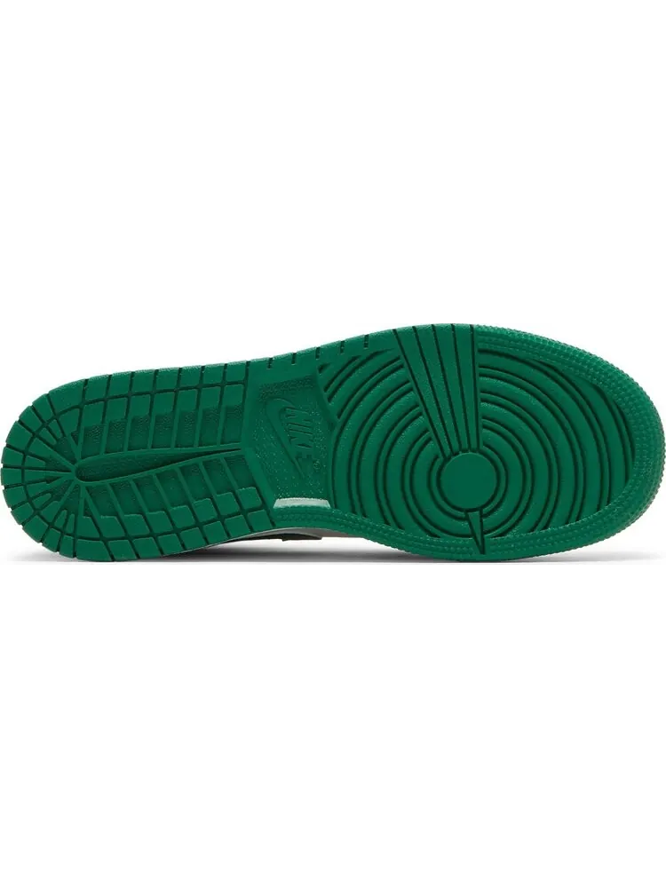 Кроссовки Air Jordan 1 Mid SE GS Grey Pine Green — изображение 4 из 8, белый