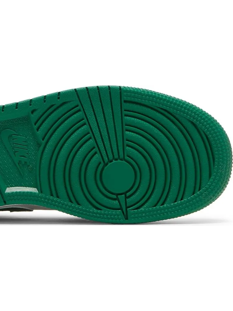 Кроссовки Air Jordan 1 Mid SE GS Grey Pine Green — изображение 5 из 8, белый