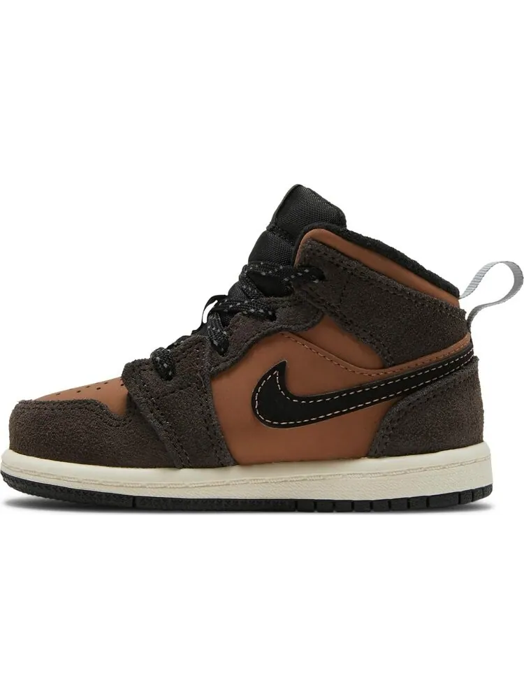 Кроссовки Air Jordan 1 Mid SE TD Earth Tone — изображение 3 из 8, коричневый