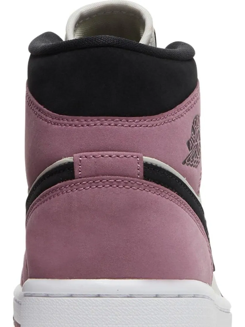 Кроссовки Wmns Air Jordan 1 Mid SE Berry Pink — изображение 7 из 8, белый
