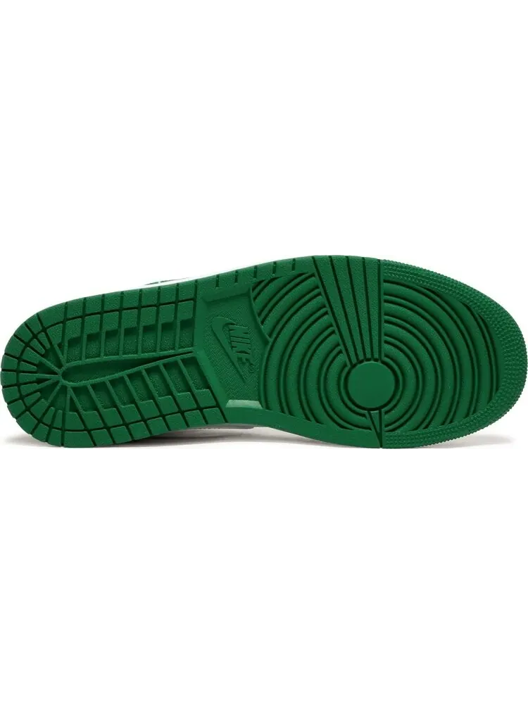 Кроссовки Air Jordan 1 Mid SE Grey Pine Green — изображение 4 из 8, белый
