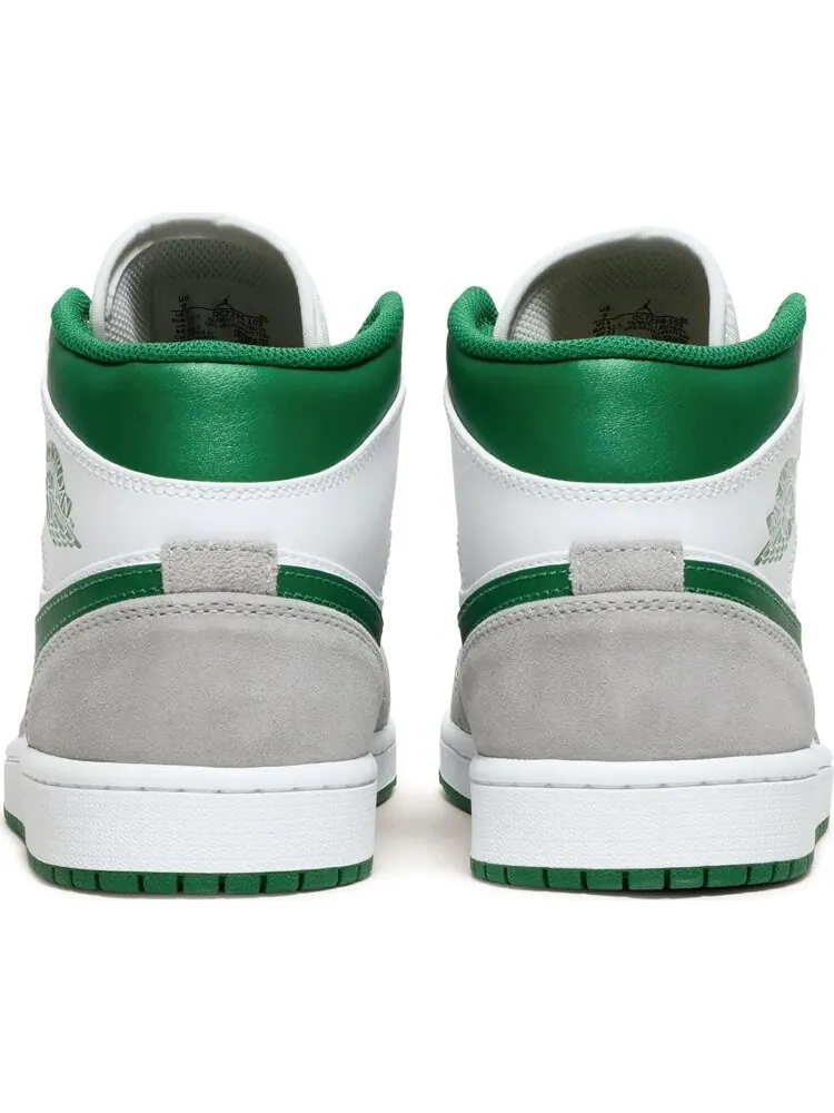 Кроссовки Air Jordan 1 Mid SE Grey Pine Green — изображение 6 из 8, белый