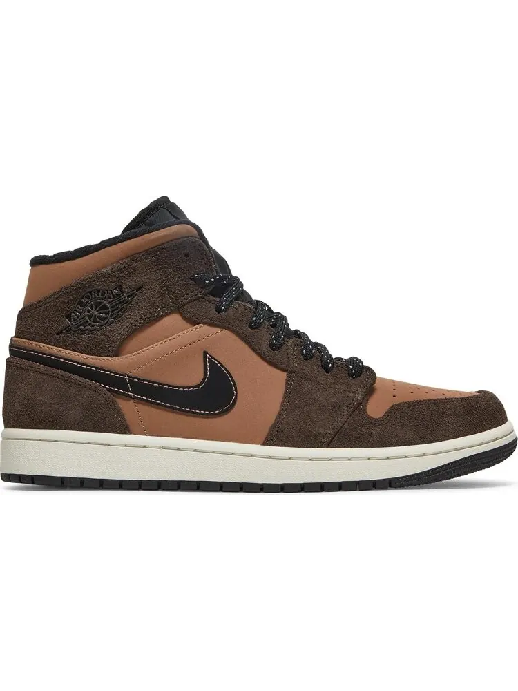 Кроссовки Air Jordan 1 Mid SE Dark Chocolate — изображение 1 из 8, коричневый