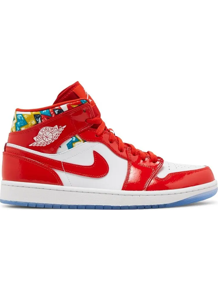 Кроссовки Air Jordan 1 Mid SE Barcelona Sweater — изображение 1 из 8, красный