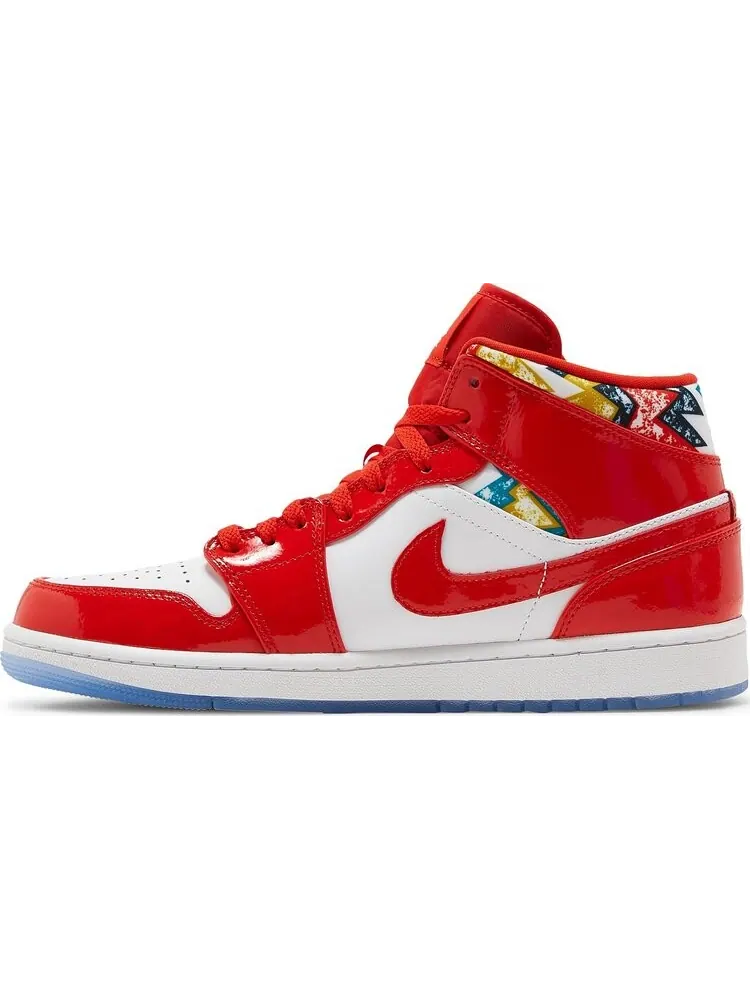 Кроссовки Air Jordan 1 Mid SE Barcelona Sweater — изображение 3 из 8, красный