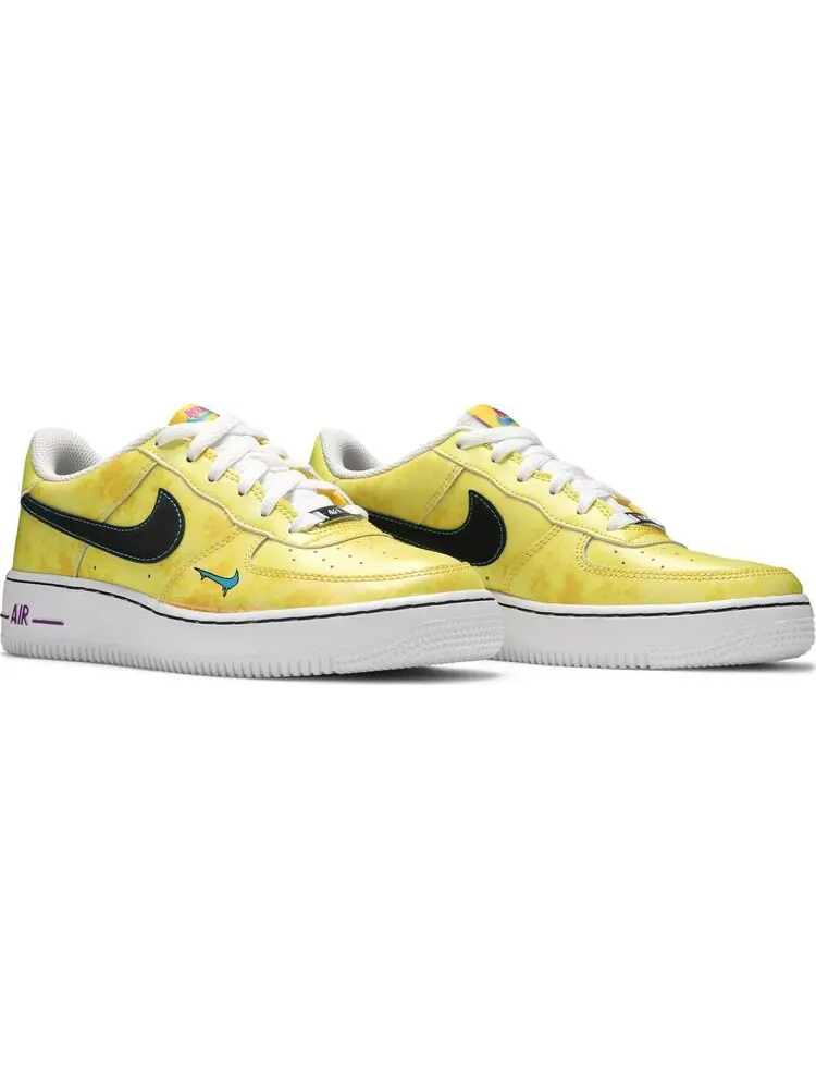Кроссовки Nike Air Force 1 Low GS 'Peace, Love, and Basketball' — изображение 8 из 8, желтый
