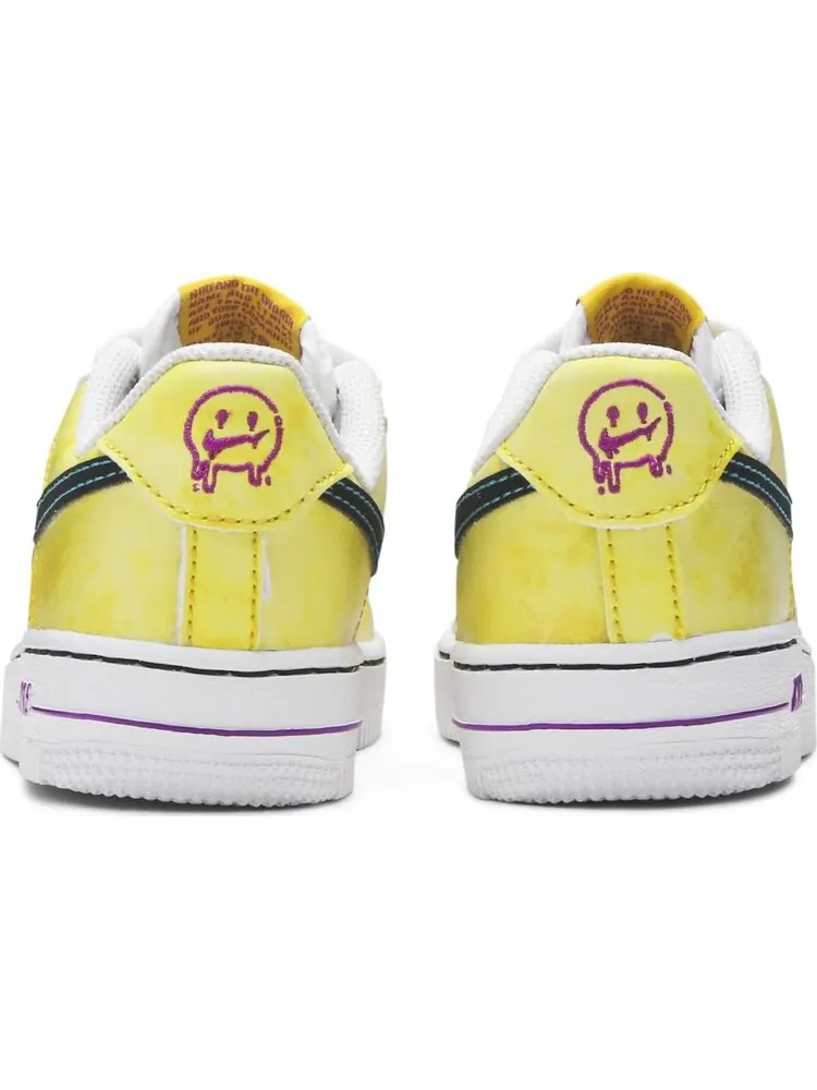 Кроссовки Nike Air Force 1 LV8 3 PS 'Peace, Love, and Basketball' — изображение 6 из 8, желтый