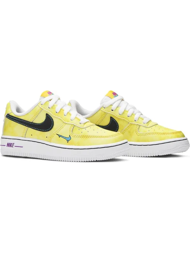 Кроссовки Nike Air Force 1 LV8 3 PS 'Peace, Love, and Basketball' — изображение 8 из 8, желтый