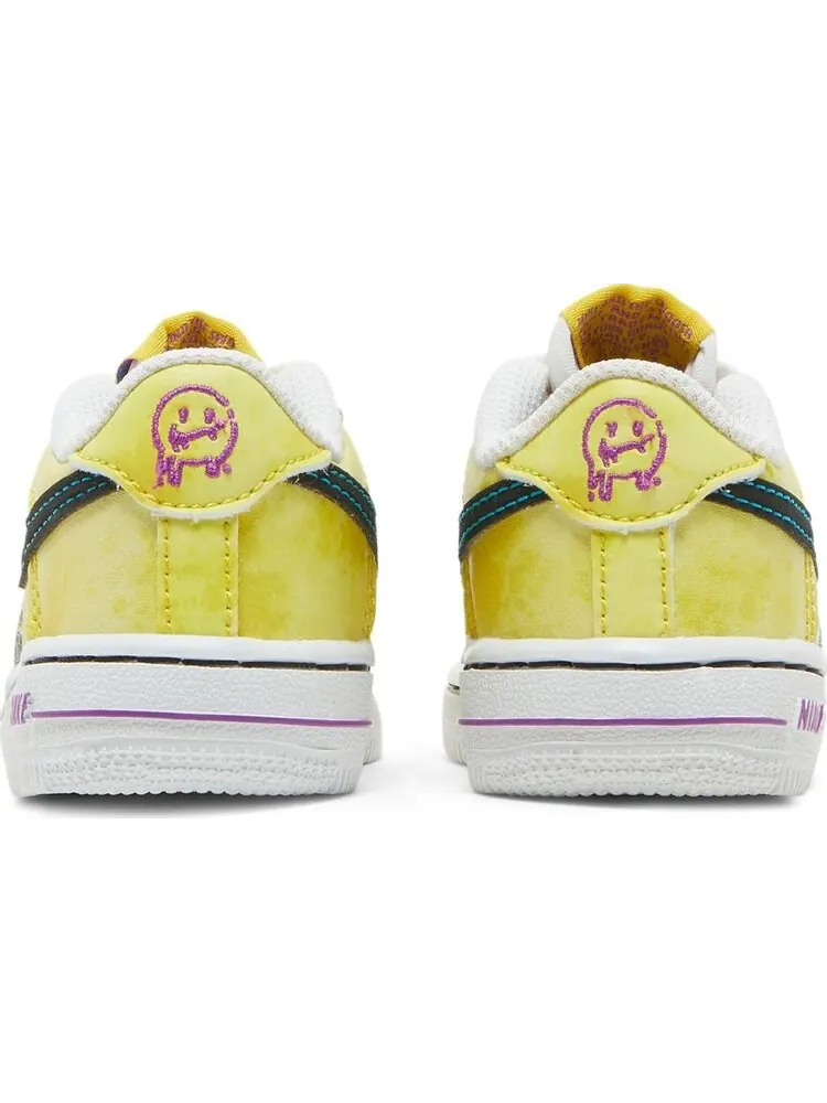 Кроссовки Nike Air Force 1 LV8 3 TD 'Peace, Love, and Basketball' — изображение 6 из 8, желтый