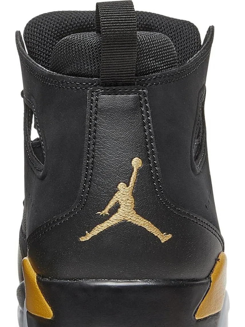 Кроссовки Jordan Flight Club 91 Black Metallic Gold — изображение 7 из 8, черный