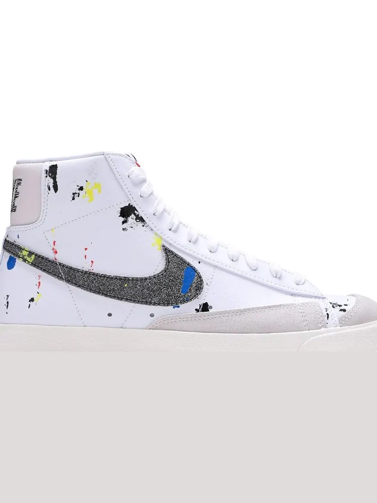 Кроссовки Nike Blazer Mid '77 'Paint Splatter' — изображение 2 из 8, белый