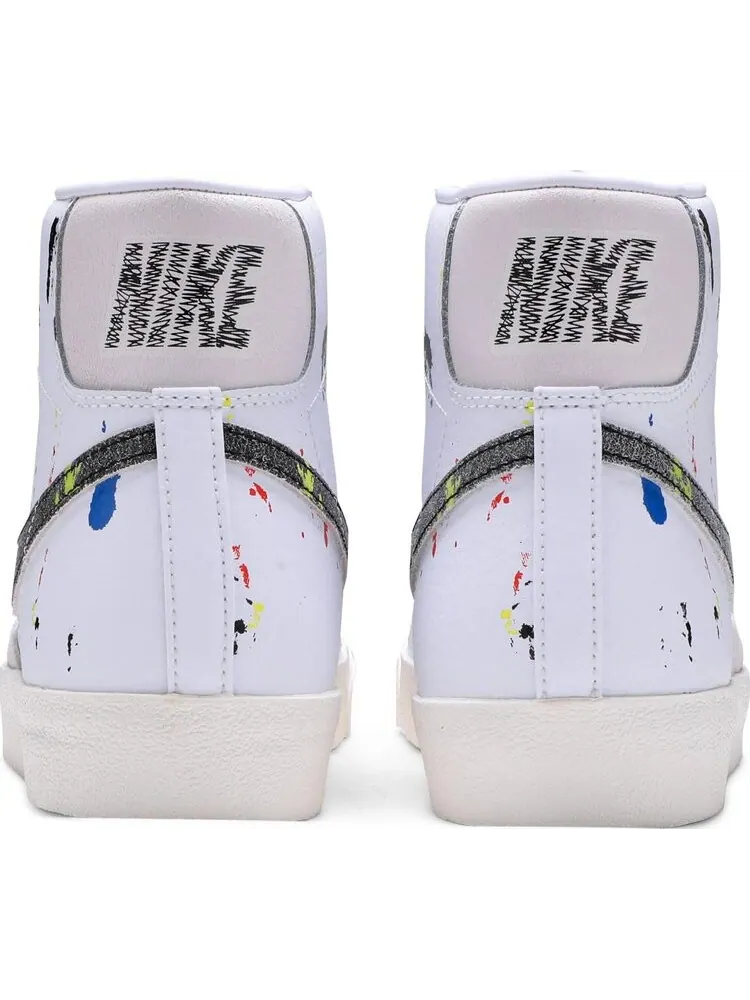 Кроссовки Nike Blazer Mid '77 'Paint Splatter' — изображение 6 из 8, белый