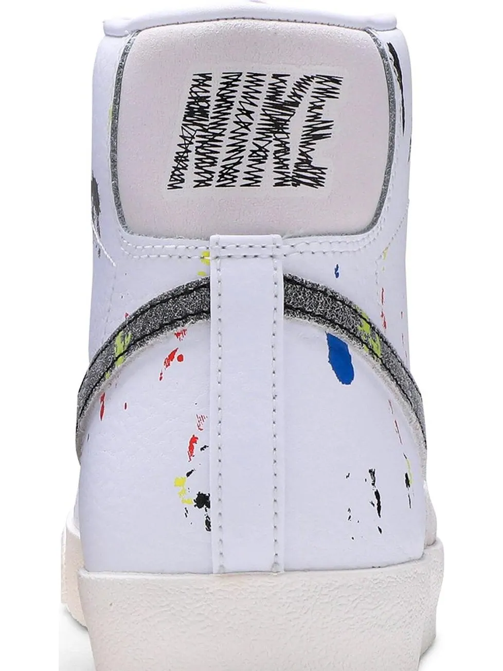 Кроссовки Nike Blazer Mid '77 'Paint Splatter' — изображение 7 из 8, белый