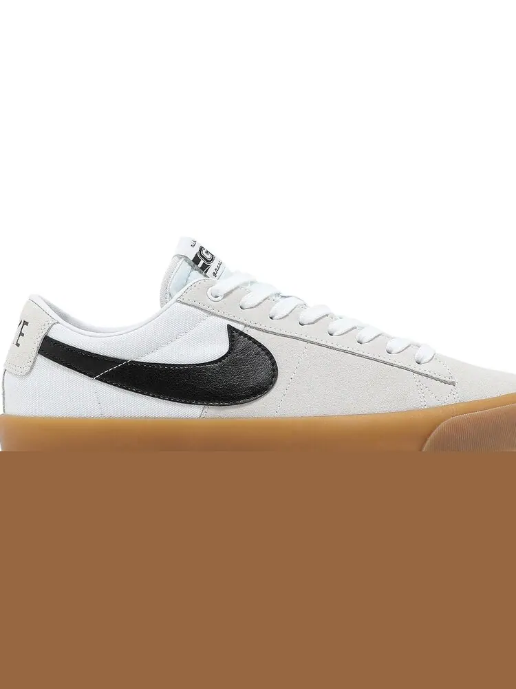Кроссовки Nike Zoom Blazer Low Pro GT SB 'White Gum' — изображение 2 из 8, белый