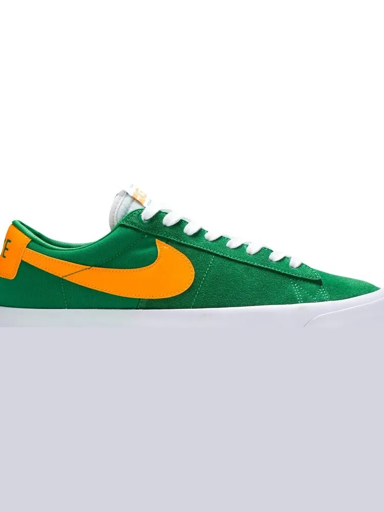 Кроссовки Nike Zoom Blazer Low Pro GT SB 'Lucky Green Gold' — изображение 2 из 8, зеленый