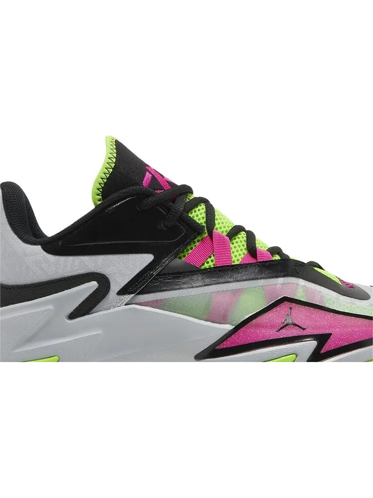Кроссовки Jordan One Take 3 Wolf Grey Pink Prime — изображение 2 из 8, серый