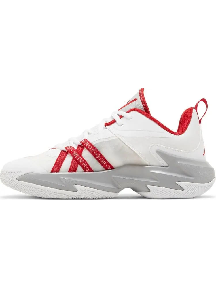 Кроссовки Jordan One Take 3 White Gym Red — изображение 3 из 8, белый
