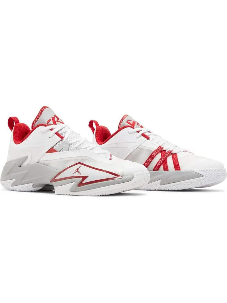 Кроссовки Jordan One Take 3 White Gym Red — изображение 8 из 8, белый