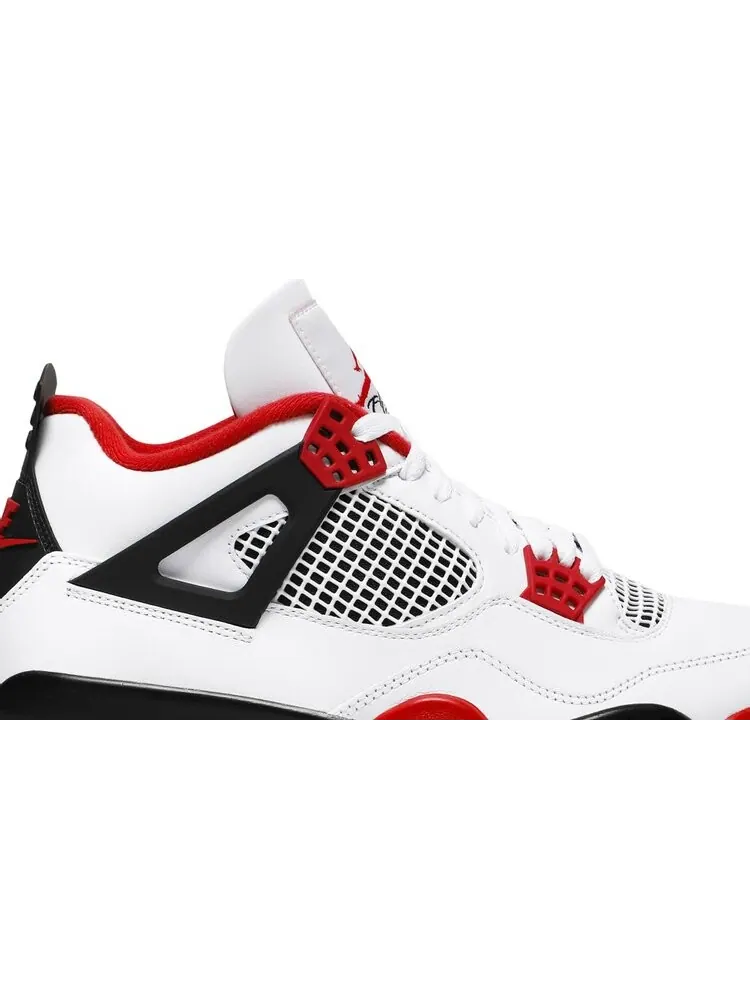 Кроссовки Air Jordan 4 Retro OG "Fire Red" — изображение 2 из 8, белый