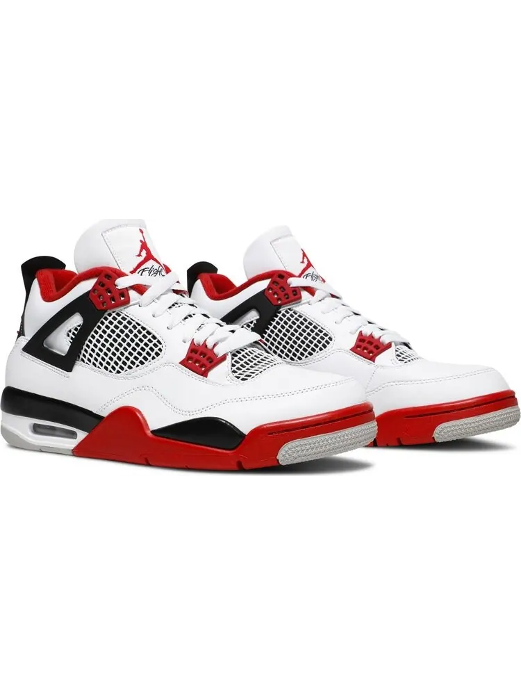 Кроссовки Air Jordan 4 Retro OG "Fire Red" — изображение 8 из 8, белый