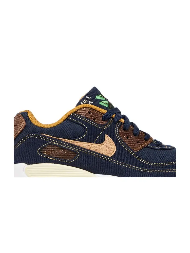 Кроссовки Nike Air Max 90 GS 'Cork - Obsidian' — изображение 3 из 9, белый