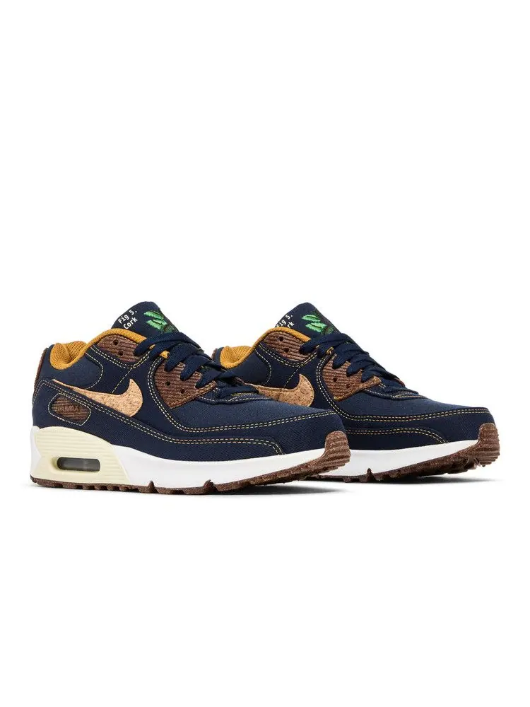 Кроссовки Nike Air Max 90 GS 'Cork - Obsidian' — изображение 9 из 9, белый