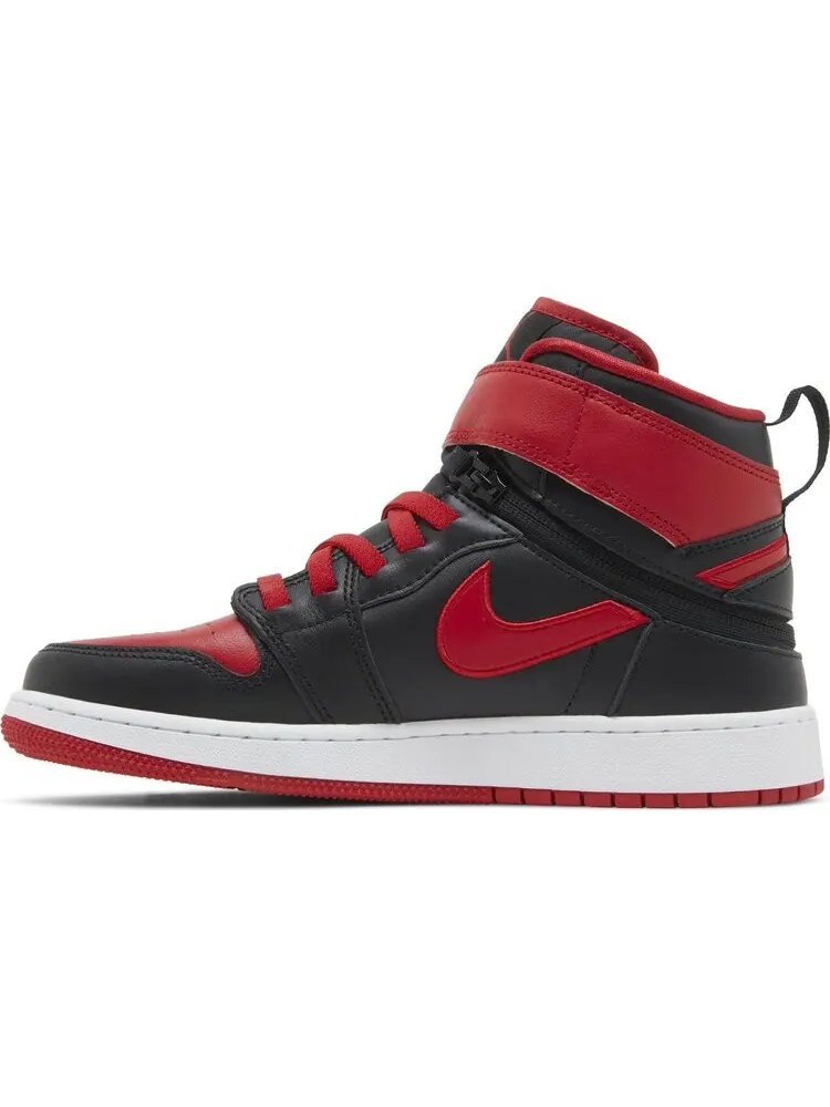 Кроссовки Air Jordan 1 High FlyEase GS Bred — изображение 3 из 8, красный