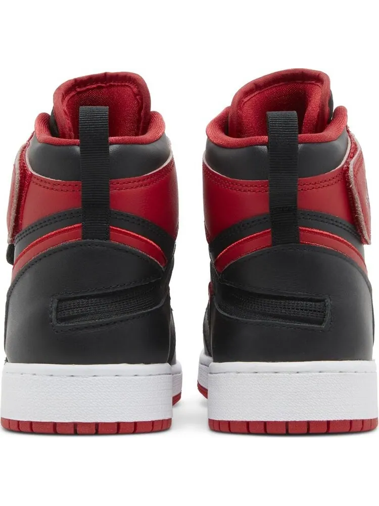 Кроссовки Air Jordan 1 High FlyEase GS Bred — изображение 6 из 8, красный