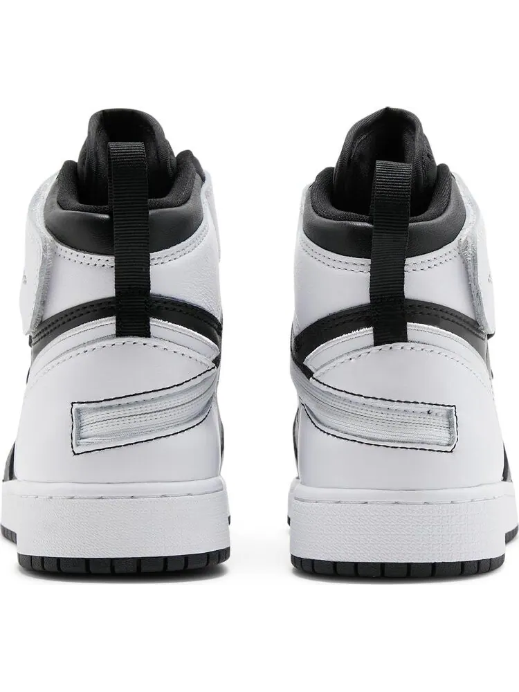 Кроссовки Air Jordan 1 High FlyEase GS Black White — изображение 6 из 8, черный
