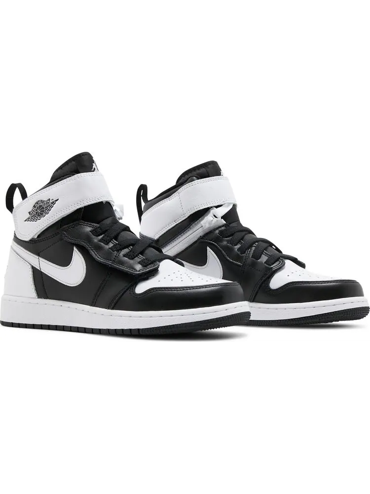 Кроссовки Air Jordan 1 High FlyEase GS Black White — изображение 8 из 8, черный