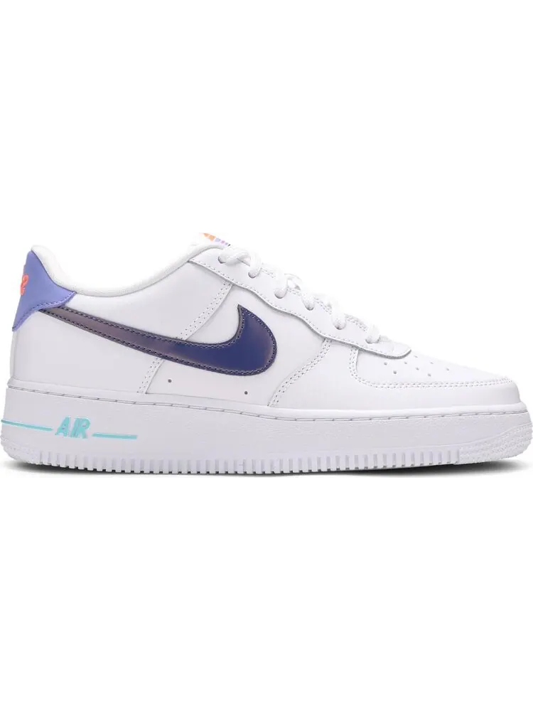 Кроссовки Nike Air Force 1 LV8 1 GS 'White Dark Purple Dust' — изображение 1 из 8, белый